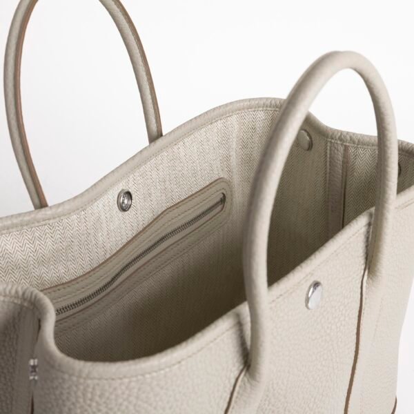 wsxc1734454359523_2 Women’s Shopping Bag Garden Party 30CM Negonda Leather 8L Beton Silver Hardware