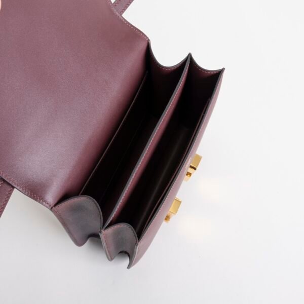 Canada Ottawa Hermes CC57 Bordeaux Swift Leather Constance 18CM Gold Hardware
