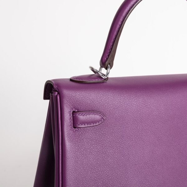 wsxc1735232443253_2 Women’s Bag Kelly 25CM Swift Leather P9 Anemone Silver Hardware