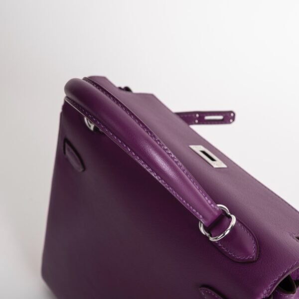 wsxc1735232443253_3 Women’s Bag Kelly 25CM Swift Leather P9 Anemone Silver Hardware