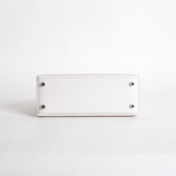 Australia Canberra Kelly Seller 25CM Epsom Leather M4 Gris Pale Silver Hardware