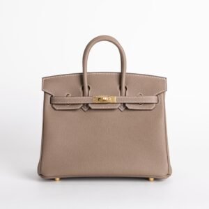 wsxc1735232535890_0 Luxury Handbag Birkin 25CM Togo Leather CC18 Etoupe Gold Hardware