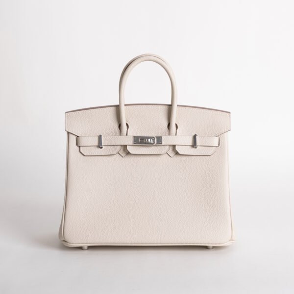 wsxc1735831119527_0-4 Full Handmade Birkin 25CM Togo Leather CK10 Craie Silver Hardware