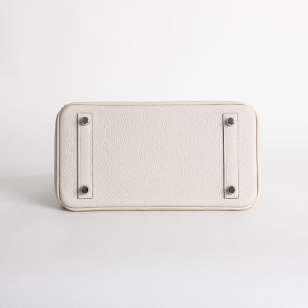 wsxc1735831119527_3-scaled-1 Full Handmade Birkin 25CM Togo Leather CK10 Craie Silver Hardware