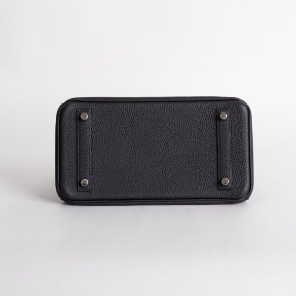 wsxc1735833758025_3 Full Handmade Hermes Birkin Touch 25CM CK89 Noir Togo / Lizard Leather Silver Hardware