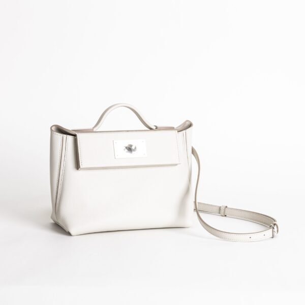 wsxc1736173768203_1-scaled-1 Full Handmade Hermes 8L Beton Evercolor / Swift Leather Kelly 2424 Mini Silver Hardware