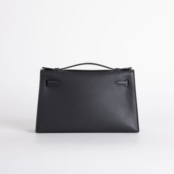 Canada Toronto Kelly Pochette 22cm Swift Leather CC89 Noir Gold Hardware