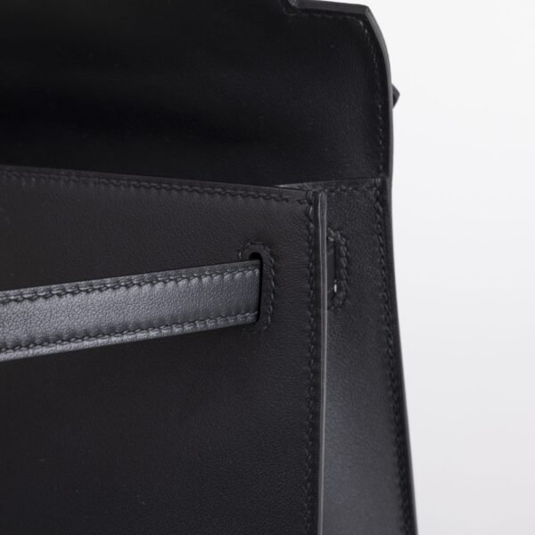 Canada Toronto Kelly Pochette 22cm Swift Leather CC89 Noir Gold Hardware