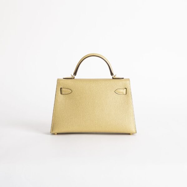 USA New York Mini Kelly 19CM Chevre Leather 2024 New Color Y9 Dore Gold Hardware