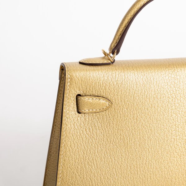 USA New York Mini Kelly 19CM Chevre Leather 2024 New Color Y9 Dore Gold Hardware