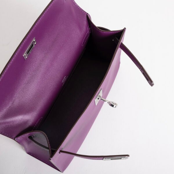 wsxc1739891470836_5-1 Canada Toronto Hermes Swift Leather Kelly Pochette 22cm P9 Anemone Silver Hardware