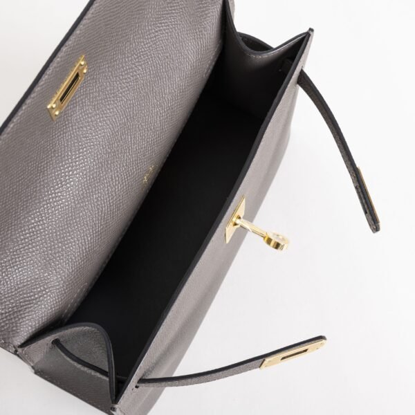 wsxc1739891555398_5-scaled-1 Women’s Evening Bag Kelly Pochette 22CM Epsom Leather 8F Etain Gold Hardware