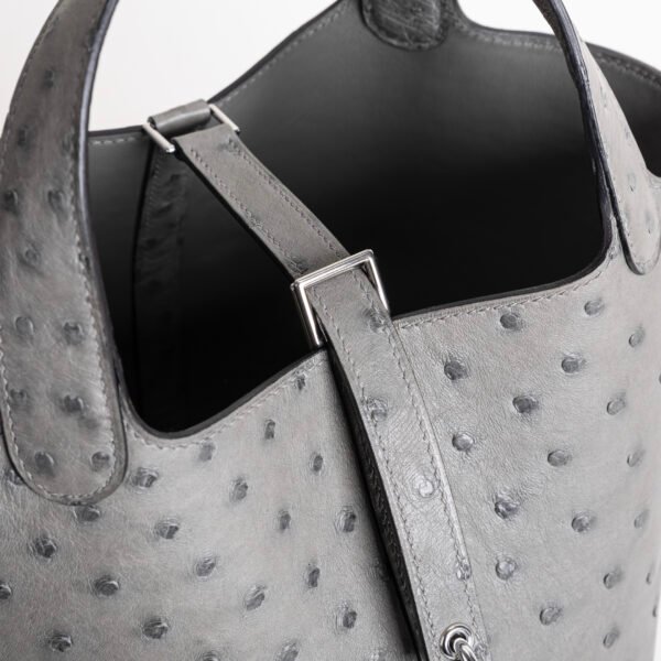 wsxc1740065081368_3 Hermes Bag Price Ostrich Leather Picotin Lock 18CM 0L Gris Meyer Silver Hardware