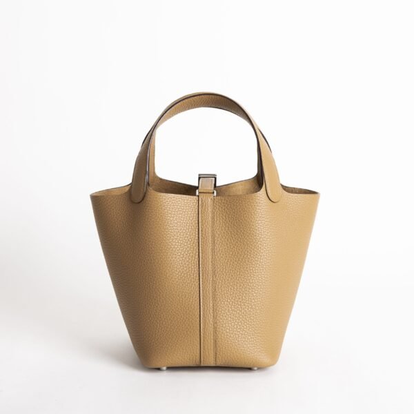 wsxc1740065337572_1-scaled-1 UAE Dubai Hermes 4B Biscuit Clemence Leather Picotin Lock 18CM Silver Hardware