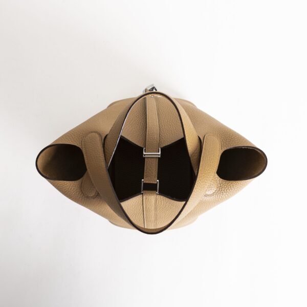 wsxc1740065337572_5-scaled-1 UAE Dubai Hermes 4B Biscuit Clemence Leather Picotin Lock 18CM Silver Hardware