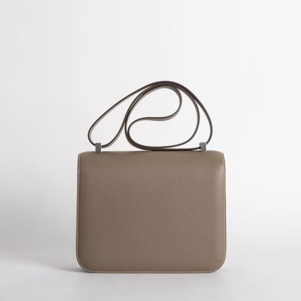 Hermes Bag Price Constance 24CM Epsom Leather CK18 Etoupe Silver Hardware