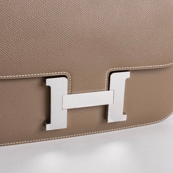 Hermes Bag Price Constance 24CM Epsom Leather CK18 Etoupe Silver Hardware