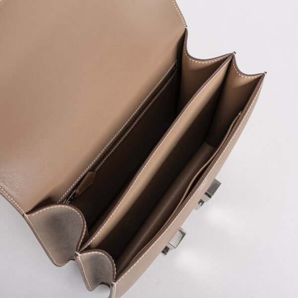 Hermes Bag Price Constance 24CM Epsom Leather CK18 Etoupe Silver Hardware