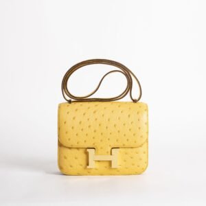 wsxc1740500549151_0-1-scaled-1 Women’s Shoulder Bag Hermes Ostrich Constance 18CM 9D Jaune Amber Gold Hardware