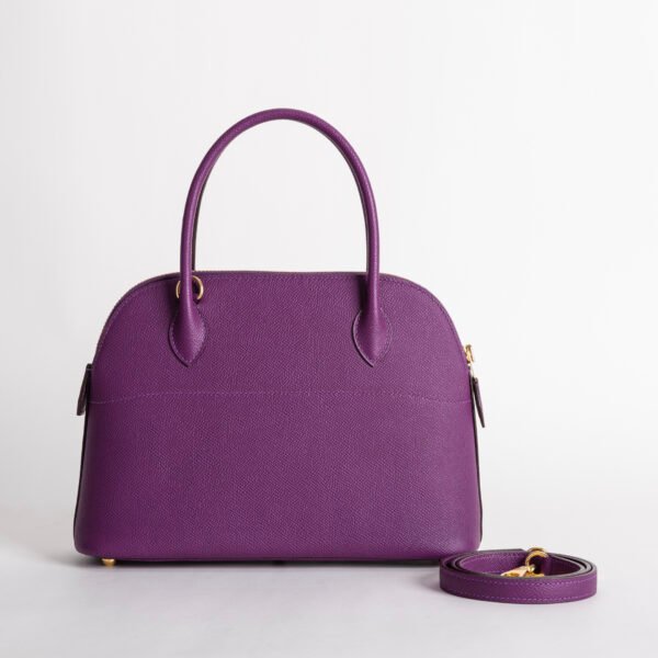 Full Handmade Hermes P9 Anemone Epsom Leather Bolide 27CM Gold Hardware