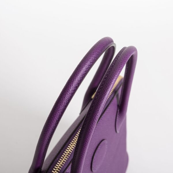 Full Handmade Hermes P9 Anemone Epsom Leather Bolide 27CM Gold Hardware