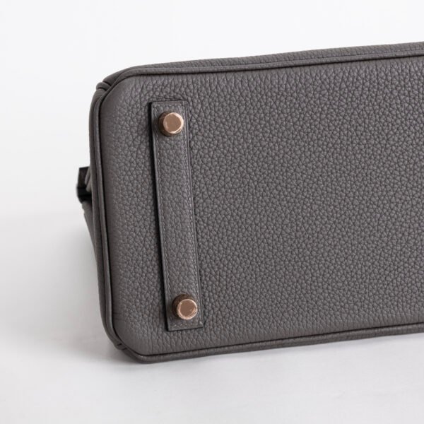 wsxc1742309409628_4 Hermes Bag Price Togo Leather Birkin 25CM 8F Etain Rose Gold Hardware