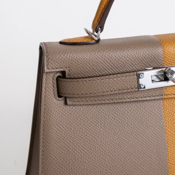 wsxc1742482940389_2 Hermes Evening Bag Mini Kelly 19CM Eosop Leather 2S Sesame & 18 Etoupe Silver Hardware