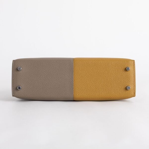 wsxc1742482941831_4-scaled-1 Hermes Evening Bag Mini Kelly 19CM Eosop Leather 2S Sesame & 18 Etoupe Silver Hardware