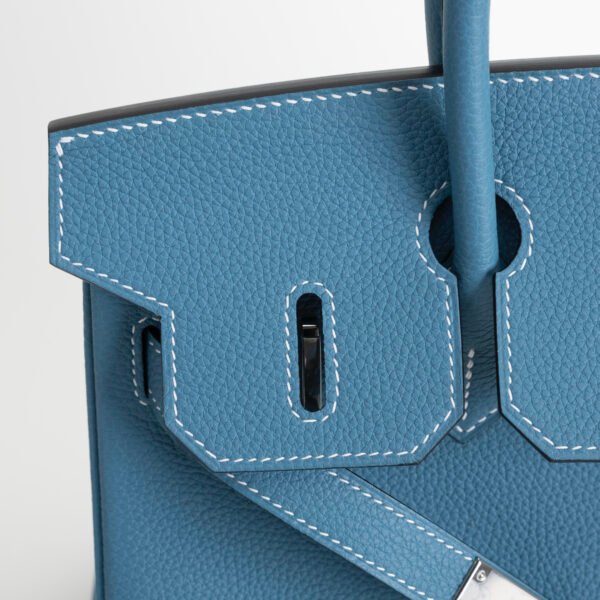 wsxc1743519046779_3 UAE Dubai Hermes Birkin 30CM Togo Leather CK75 Blue Jean Silver Hardware
