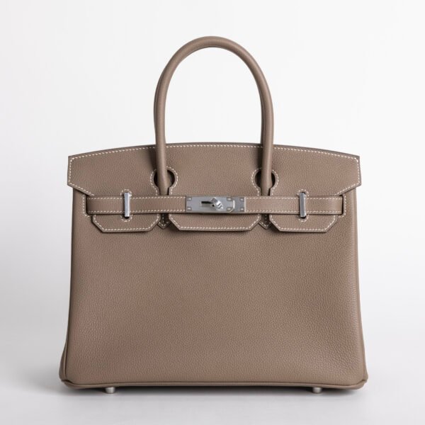 Australia Sydney Hermes Togo Leather Birkin 30CM CK18 Etoupe Silver Hardware
