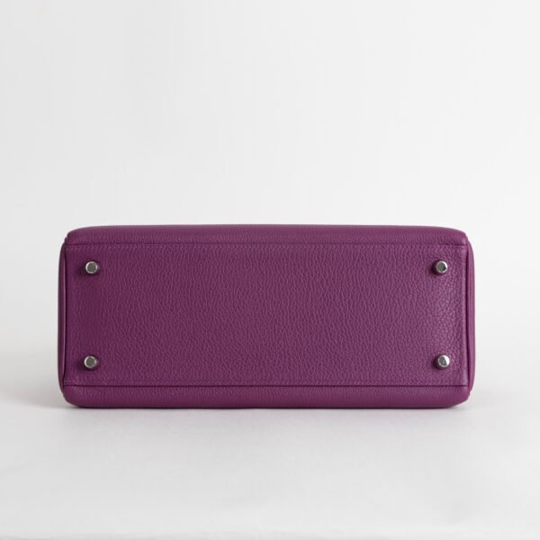 Women’s Bag Hermes Togo Leather Kelly 28CM P9 Anemone Silver Hardware