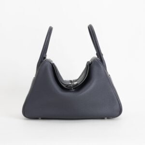 wsxc1744826364379_0-scaled-1 UK London Hermes Clemence Leather Lindy 30CM 2Z Blue Nuit Silver Hardware