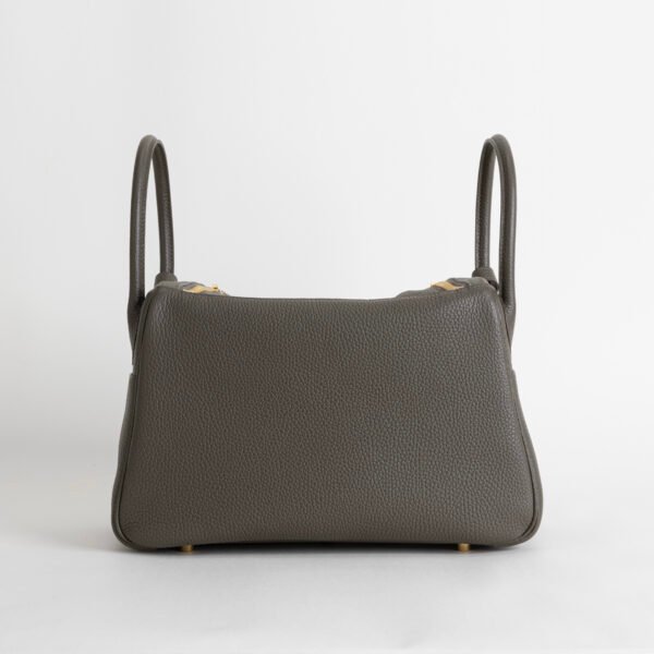 Women’s Shoulder Bag Lindy 30CM Clemence Leather 8F Etain Gold Hardware