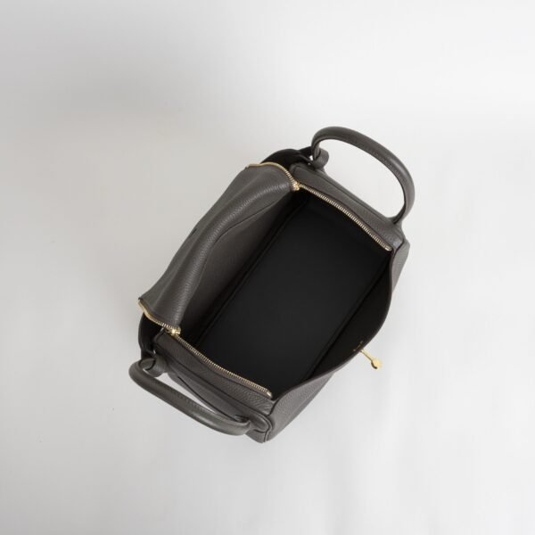 Women’s Shoulder Bag Lindy 30CM Clemence Leather 8F Etain Gold Hardware