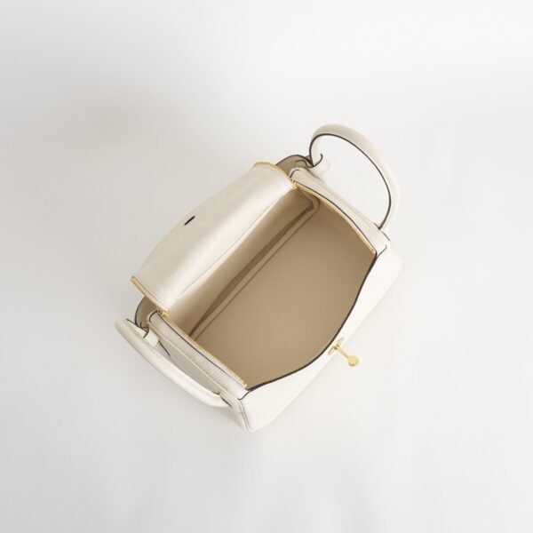 UAE Dubai Hermes Lindy 26CM I2 Nata Clemence Leather Gold Hardware