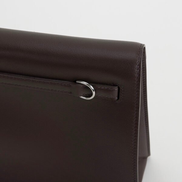 Hermes Bag Price Kelly Danse 22CM Evercolor Leather CK47 Chocolate Silver Hardware