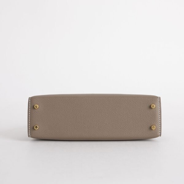 wsxc1745769929662_5-scaled-1 Hermes Evening Bag CC18 Etoupe Epsom Leather Mini Kelly 19CM Gold Hardware