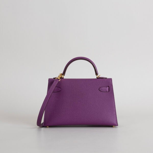 Hermes Bag Price Epsom Leather Mini Kelly 19CM P9 Anemone Gold Hardware