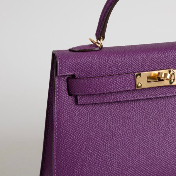 Hermes Bag Price Epsom Leather Mini Kelly 19CM P9 Anemone Gold Hardware