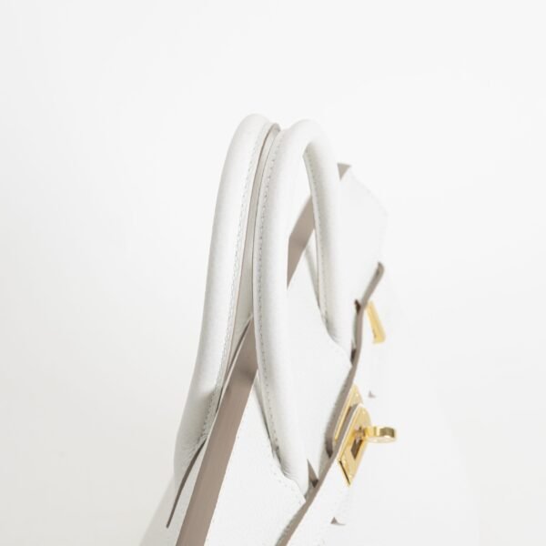 Hermes Bag Price Birkin 25CM 01 Blanc Togo Leather Gold Hardware