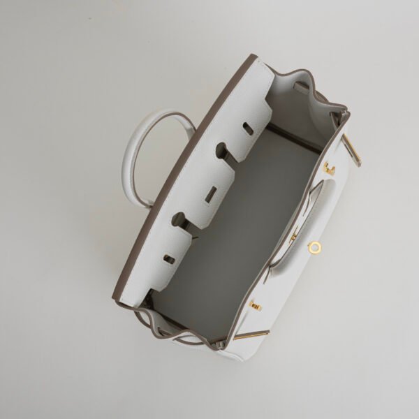 Hermes Bag Price Birkin 25CM 01 Blanc Togo Leather Gold Hardware