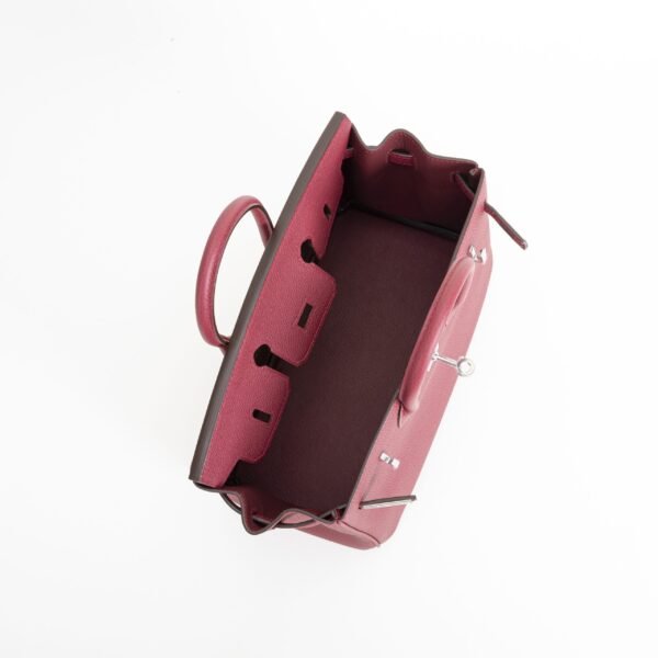 Canada Toronto Hermes Togo Leather Birkin 25CM K1 Rouge Grenade Silver Hardware