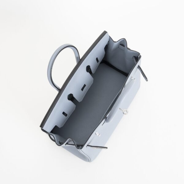 UK London Hermes Birkin 25CM Togo Leather J7 Blue Lin Silver Hardware