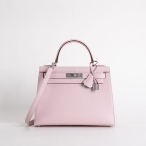 wsxc1746718337900_0-scaled-1 Australia Sydney Hermes Kelly Sellier 28CM Epsom Leather 3Q Rose Sakura Silver Hardware