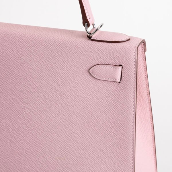 Australia Sydney Hermes Kelly Sellier 28CM Epsom Leather 3Q Rose Sakura Silver Hardware