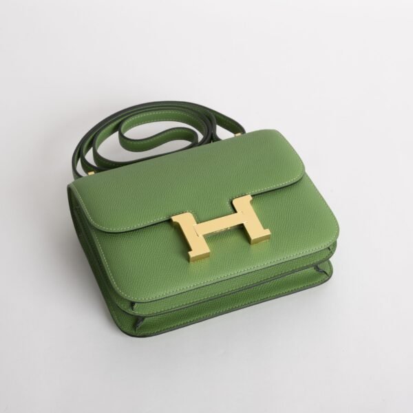 Japan Tokyo Hermes Constance 18CM Epsom Leather U4 Vert Vertigo Gold Hardware