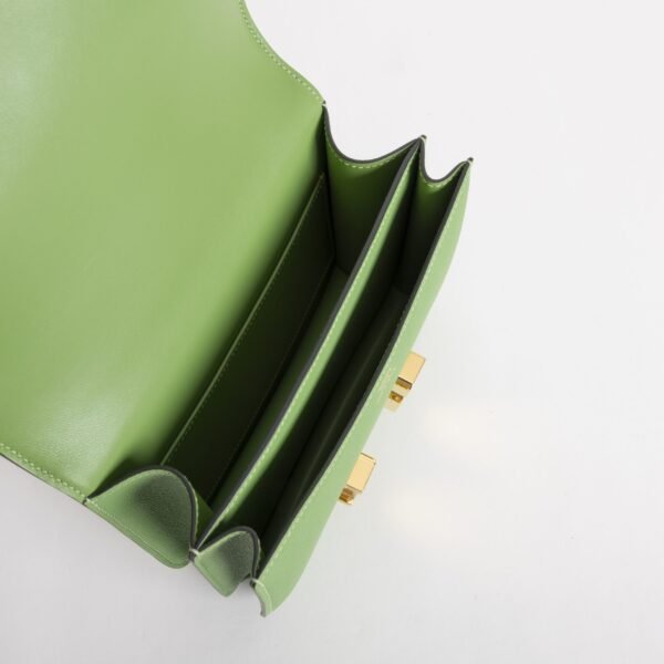 Japan Tokyo Hermes Constance 18CM Epsom Leather U4 Vert Vertigo Gold Hardware