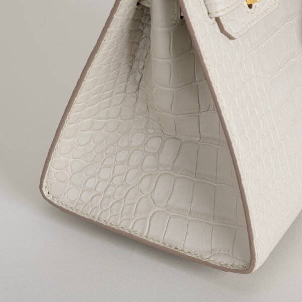 Hermes Bag Price Birkin Sellier 20CM 8L Beton Matte Alligator Crocodile Gold Hardware