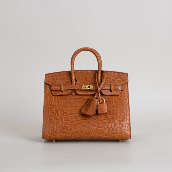 wsxc1747148023914_0-1 Luxury Hermes Bag CC37 Gold Matte Alligator Crocodile Birkin Sellier 20CM Gold Hardware