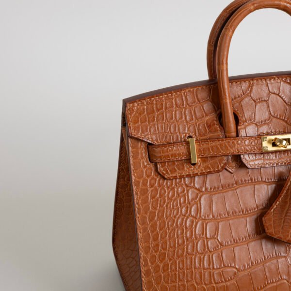 wsxc1747148023914_2 Luxury Hermes Bag CC37 Gold Matte Alligator Crocodile Birkin Sellier 20CM Gold Hardware